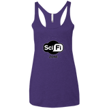 T-Shirts Purple / X-Small Scifi zone Women's Triblend Racerback Tank