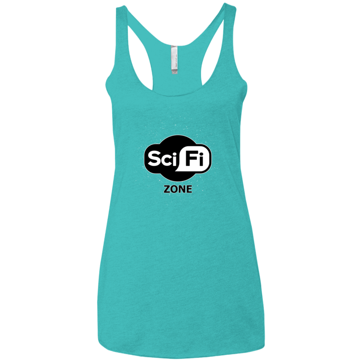 T-Shirts Tahiti Blue / X-Small Scifi zone Women's Triblend Racerback Tank