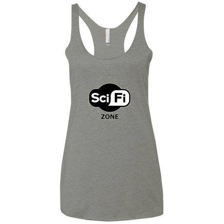 T-Shirts Venetian Grey / X-Small Scifi zone Women's Triblend Racerback Tank
