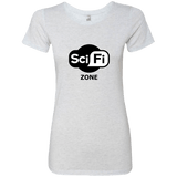 T-Shirts Heather White / Small Scifi zone Women's Triblend T-Shirt