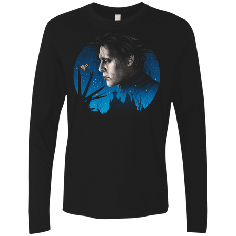 T-Shirts Black / S Scissored Gentleman Men's Premium Long Sleeve