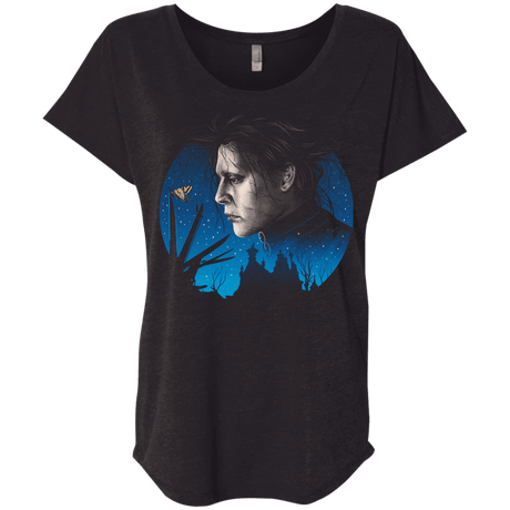 T-Shirts Vintage Black / X-Small Scissored Gentleman Triblend Dolman Sleeve