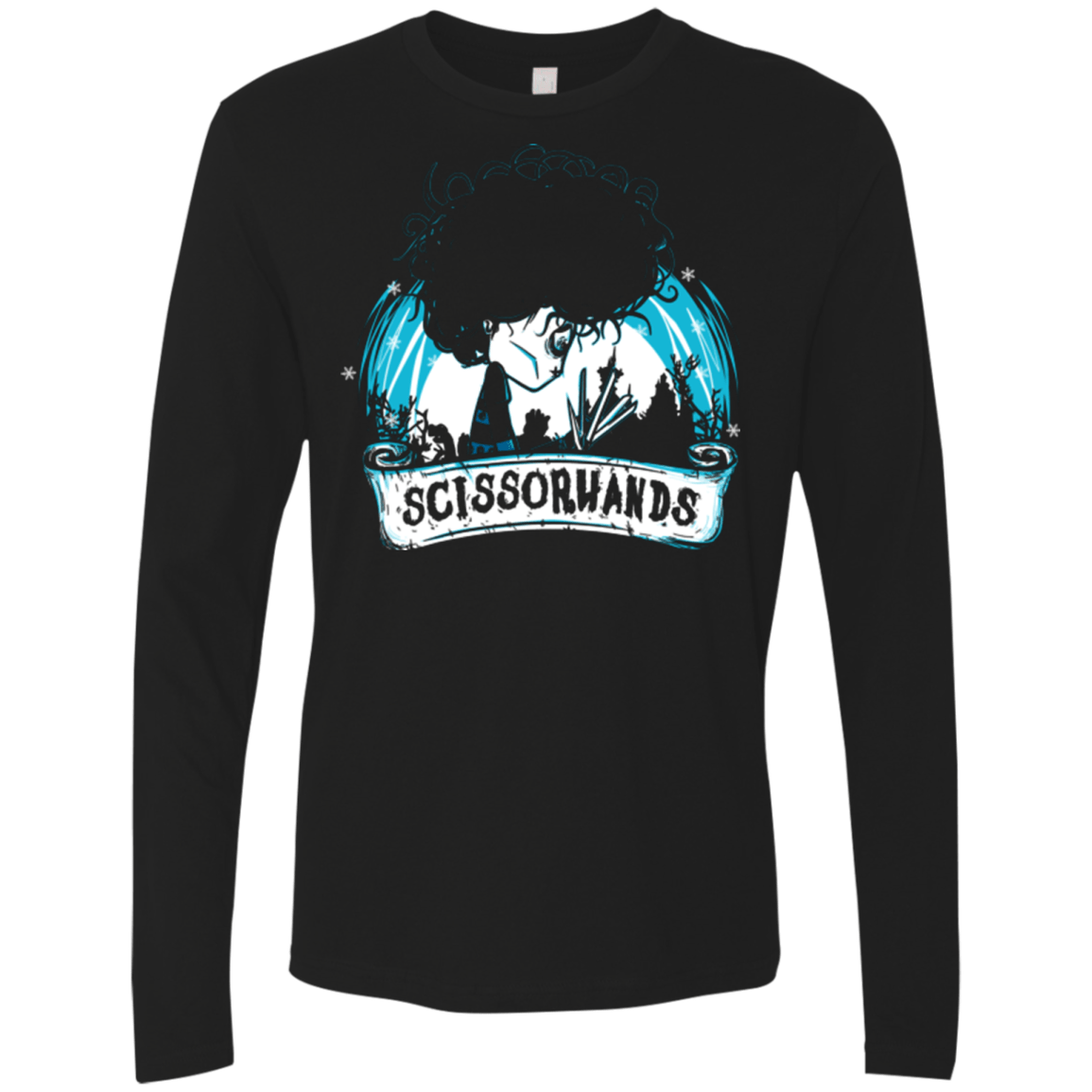 T-Shirts Black / Small Scissorhands Men's Premium Long Sleeve