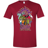 T-Shirts Cardinal Red / S Scooby Natural Men's Semi-Fitted Softstyle