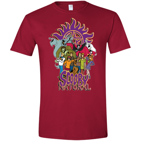 T-Shirts Cardinal Red / S Scooby Natural Men's Semi-Fitted Softstyle
