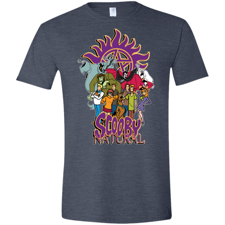 T-Shirts Heather Navy / S Scooby Natural Men's Semi-Fitted Softstyle