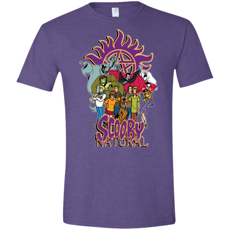 T-Shirts Heather Purple / S Scooby Natural Men's Semi-Fitted Softstyle