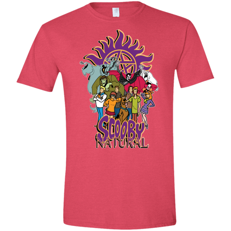 T-Shirts Heather Red / S Scooby Natural Men's Semi-Fitted Softstyle