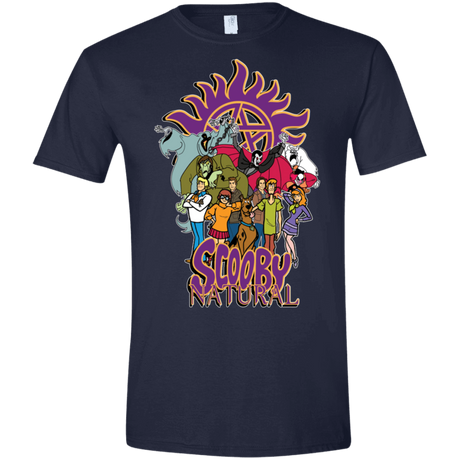 T-Shirts Navy / X-Small Scooby Natural Men's Semi-Fitted Softstyle