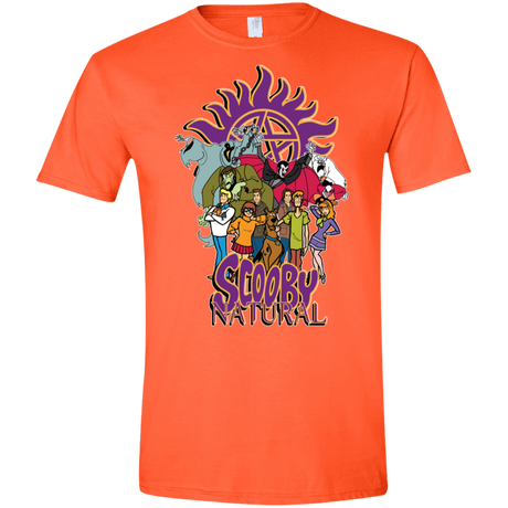 T-Shirts Orange / S Scooby Natural Men's Semi-Fitted Softstyle