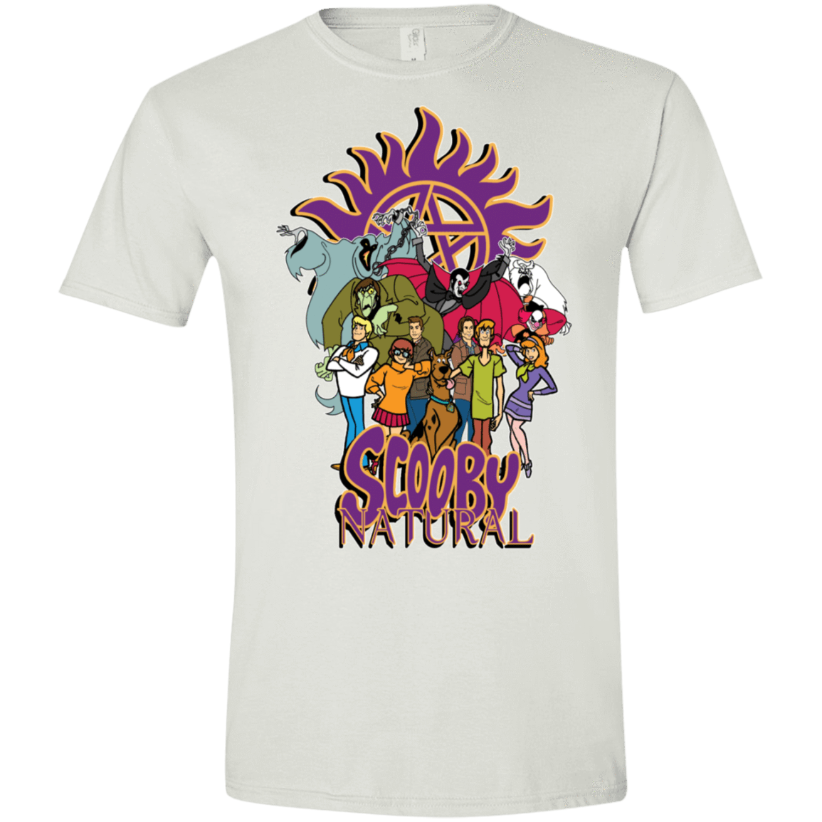 T-Shirts White / X-Small Scooby Natural Men's Semi-Fitted Softstyle