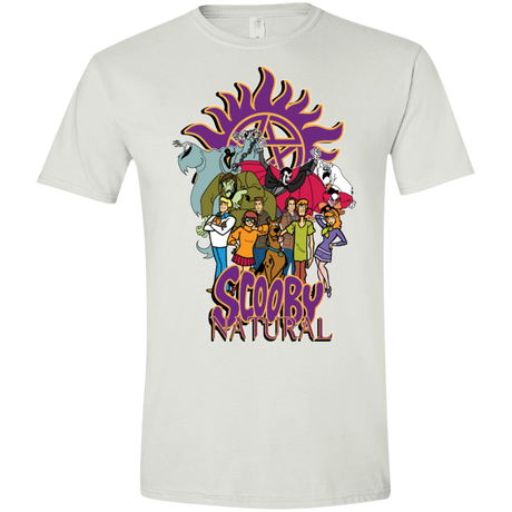 T-Shirts White / X-Small Scooby Natural Men's Semi-Fitted Softstyle