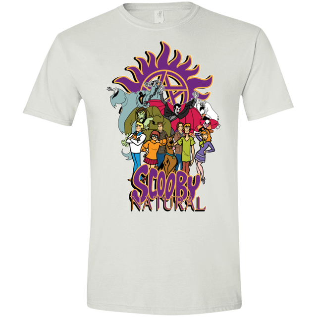T-Shirts White / X-Small Scooby Natural Men's Semi-Fitted Softstyle