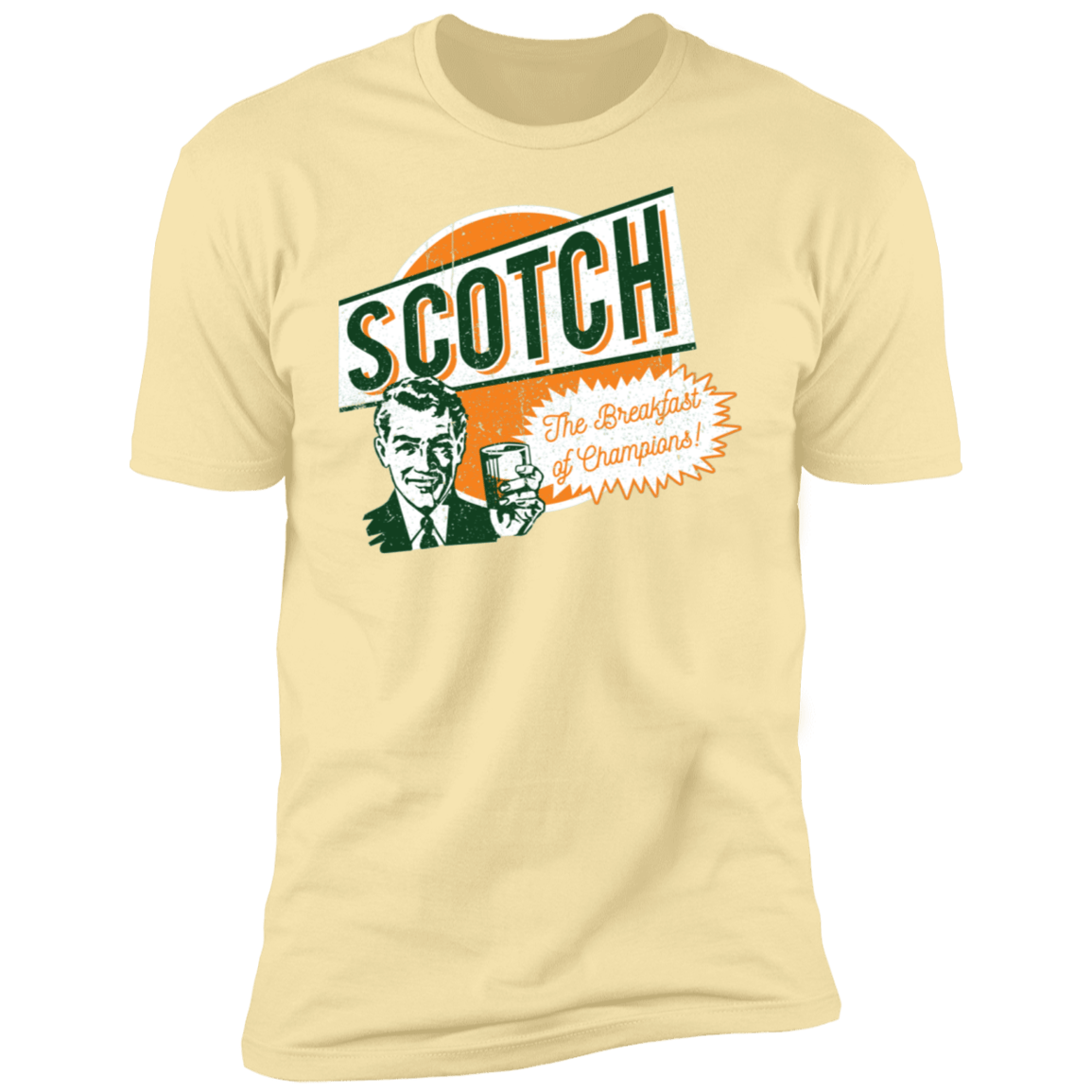 T-Shirts Banana Cream / S Scotch Retro Worn Men's Premium T-Shirt