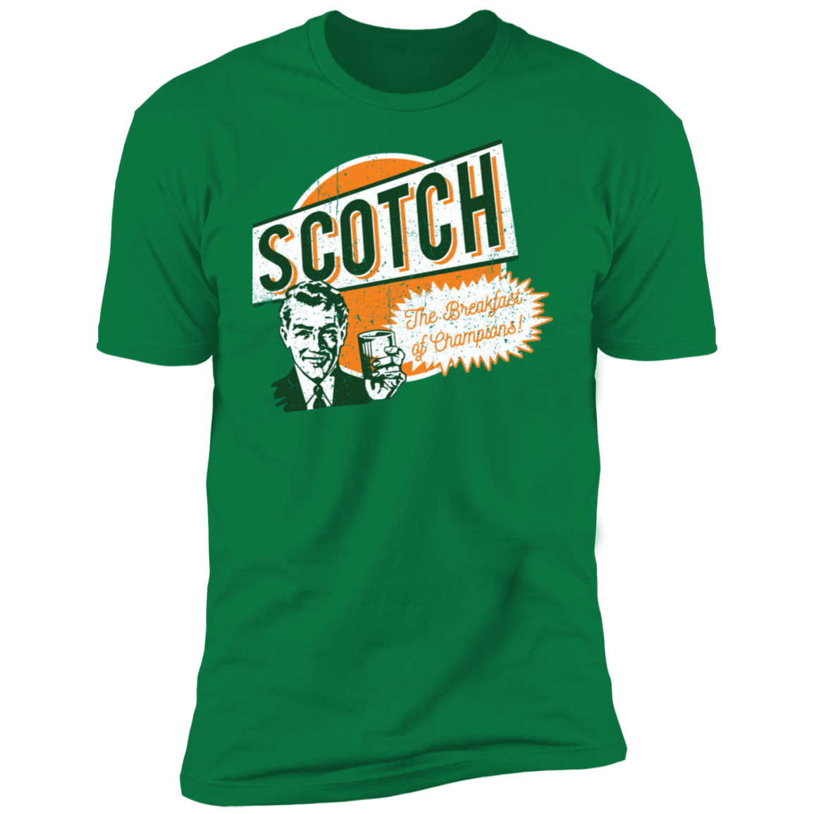 T-Shirts Kelly Green / S Scotch Retro Worn Men's Premium T-Shirt