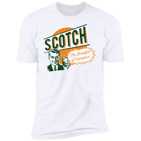 T-Shirts White / S Scotch Retro Worn Men's Premium T-Shirt