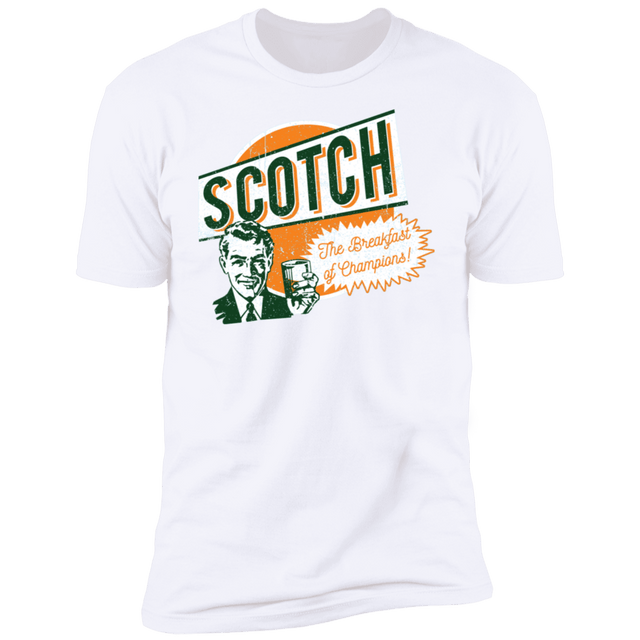 T-Shirts White / S Scotch Retro Worn Men's Premium T-Shirt