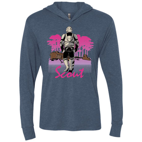 T-Shirts Indigo / X-Small SCOUT DRIVE Triblend Long Sleeve Hoodie Tee