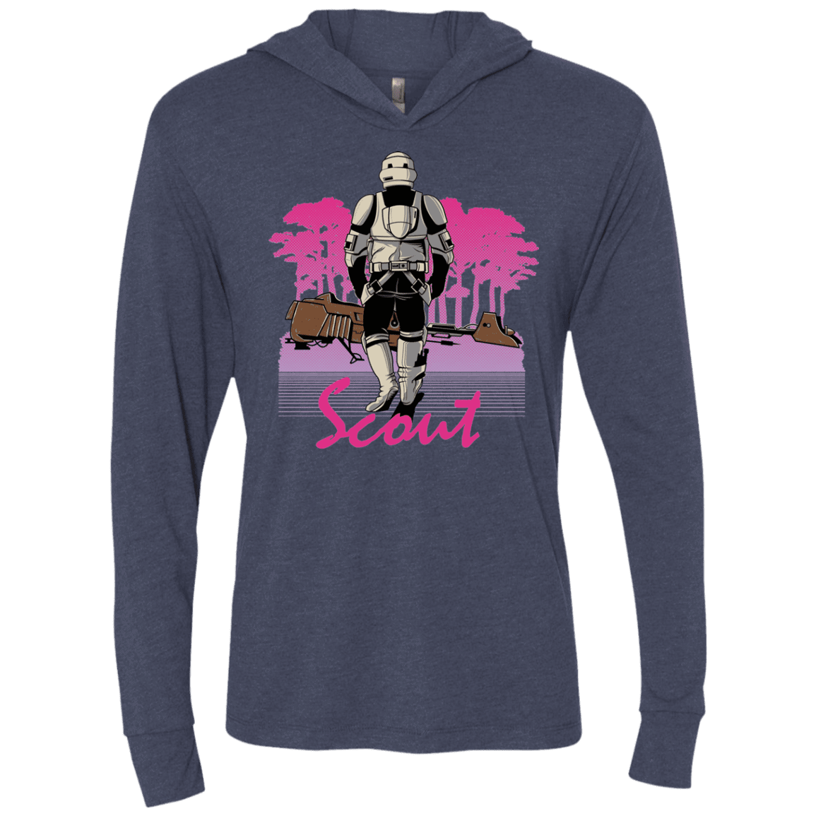 T-Shirts Vintage Navy / X-Small SCOUT DRIVE Triblend Long Sleeve Hoodie Tee