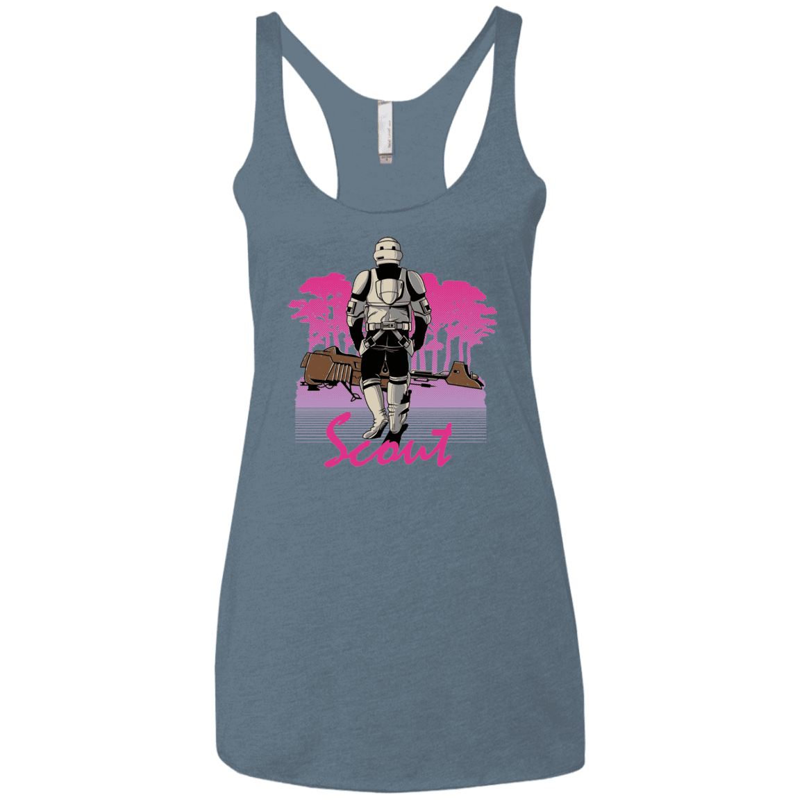 T-Shirts Indigo / X-Small SCOUT DRIVE Women's Triblend Racerback Tank