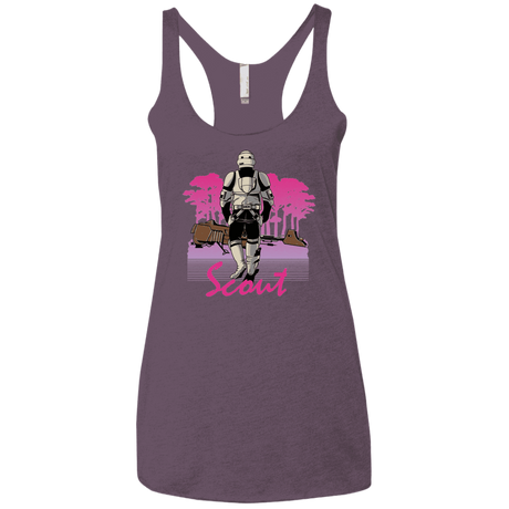 T-Shirts Vintage Purple / X-Small SCOUT DRIVE Women's Triblend Racerback Tank