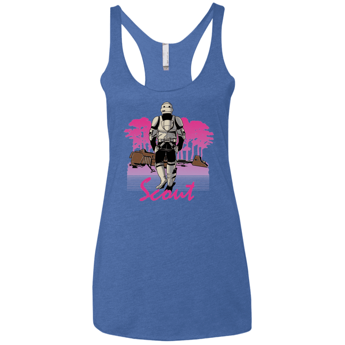 T-Shirts Vintage Royal / X-Small SCOUT DRIVE Women's Triblend Racerback Tank