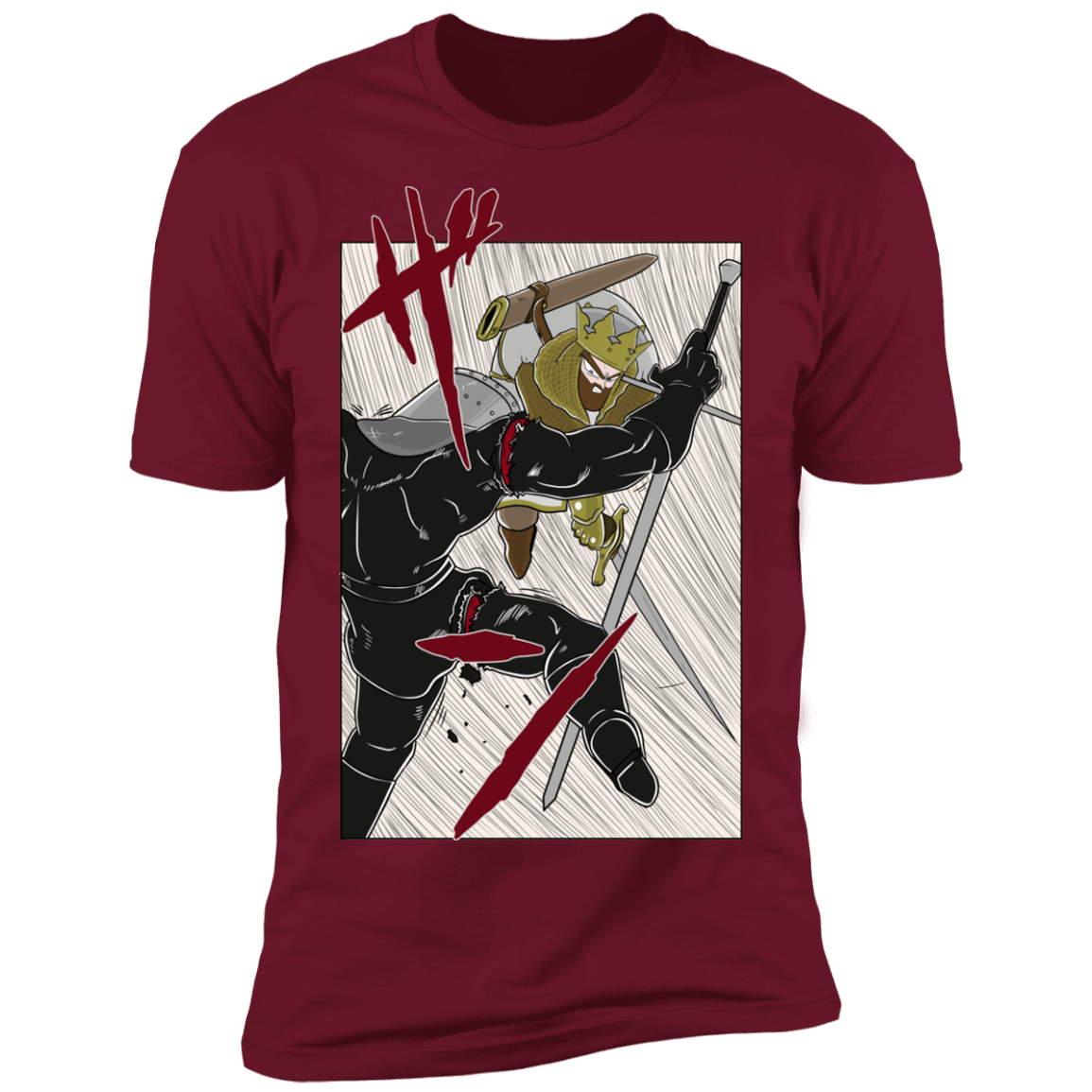 T-Shirts Cardinal / S Scratch Men's Premium T-Shirt