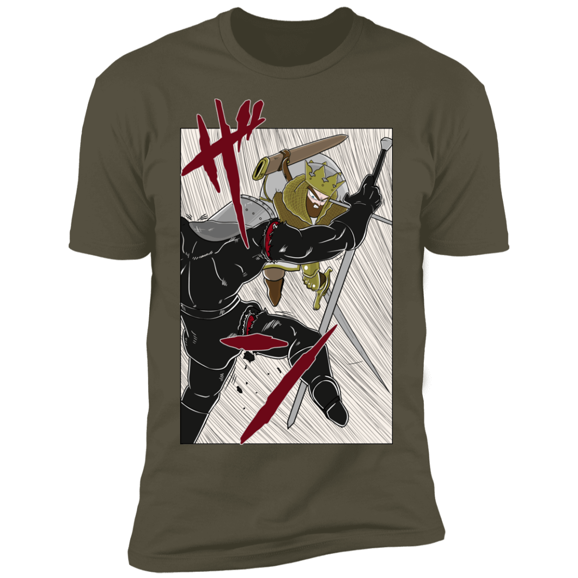 T-Shirts Military Green / S Scratch Men's Premium T-Shirt