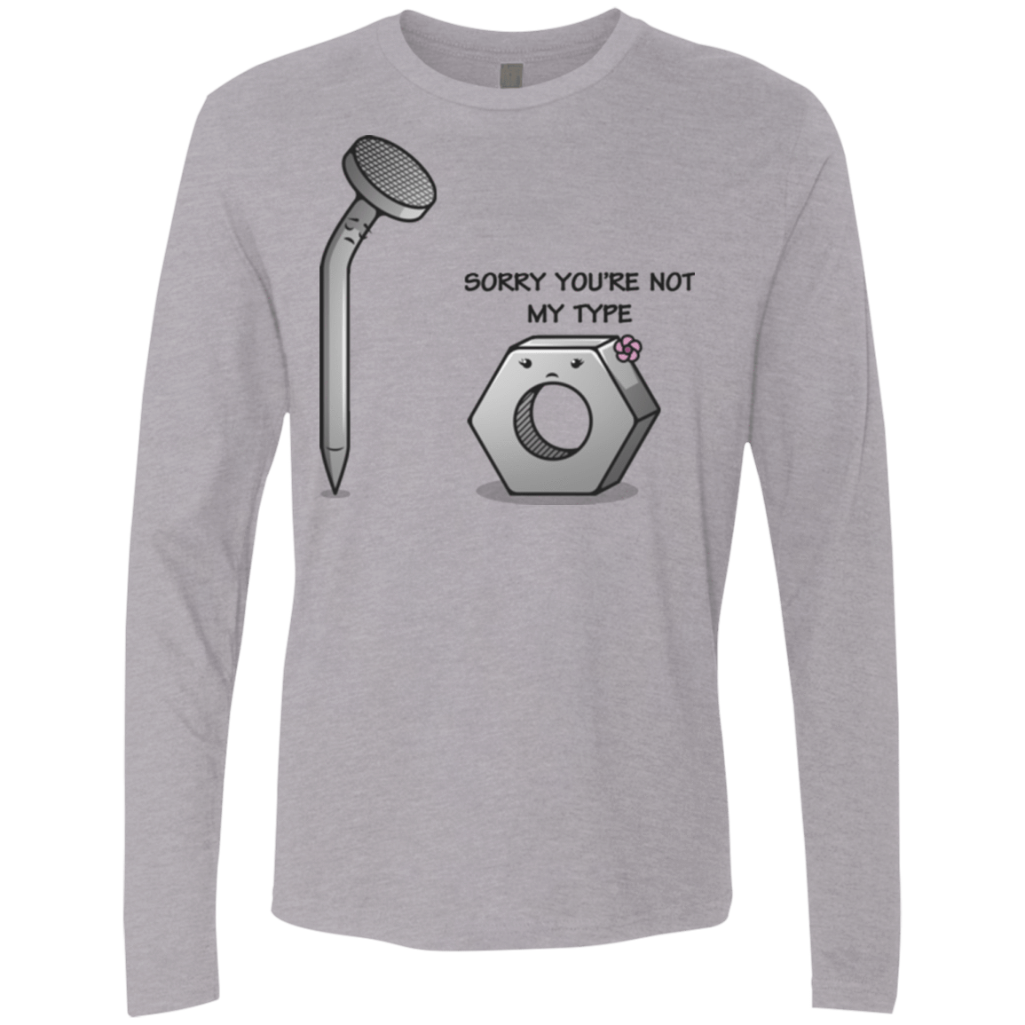 T-Shirts Heather Grey / Small Screw this Men's Premium Long Sleeve