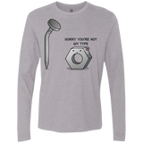 T-Shirts Heather Grey / Small Screw this Men's Premium Long Sleeve