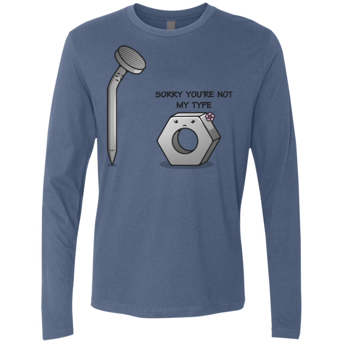 T-Shirts Indigo / Small Screw this Men's Premium Long Sleeve