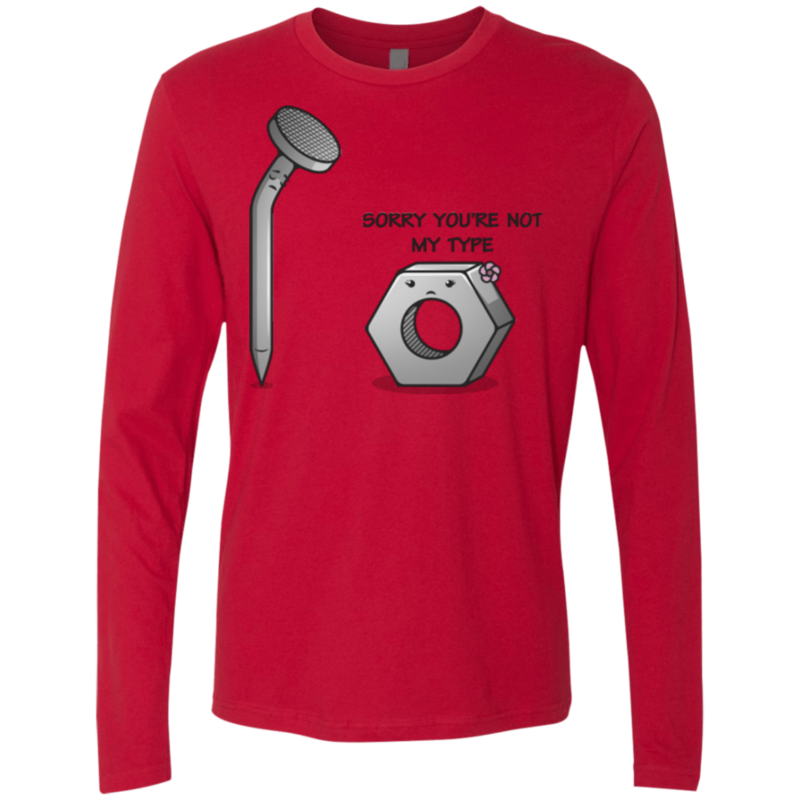 T-Shirts Red / Small Screw this Men's Premium Long Sleeve