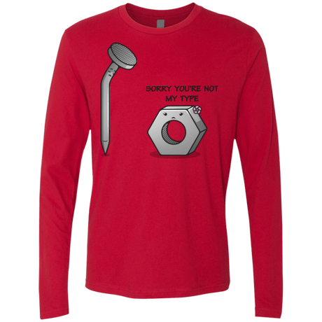 T-Shirts Red / Small Screw this Men's Premium Long Sleeve