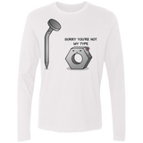 T-Shirts White / Small Screw this Men's Premium Long Sleeve