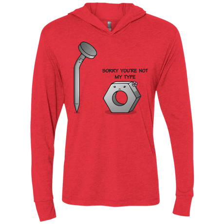 T-Shirts Vintage Red / X-Small Screw this Triblend Long Sleeve Hoodie Tee