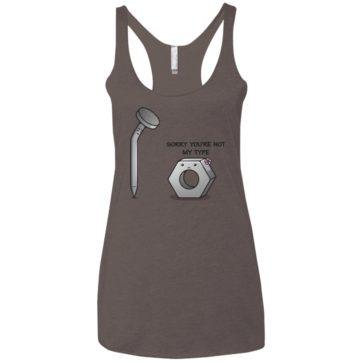 T-Shirts Macchiato / X-Small Screw this Women's Triblend Racerback Tank