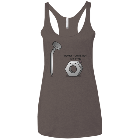 T-Shirts Macchiato / X-Small Screw this Women's Triblend Racerback Tank