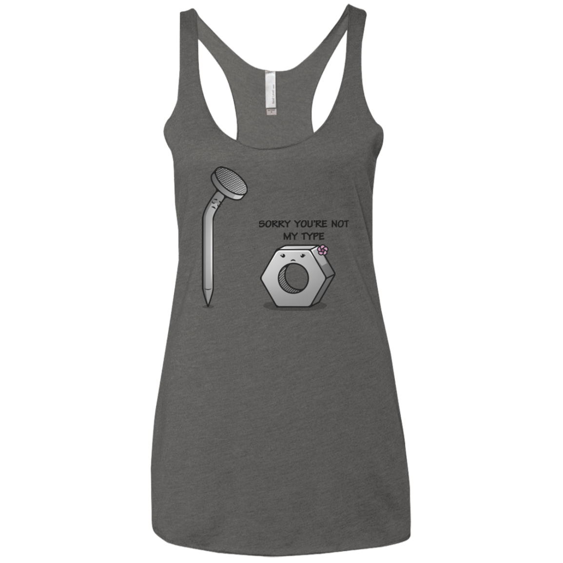 T-Shirts Premium Heather / X-Small Screw this Women's Triblend Racerback Tank