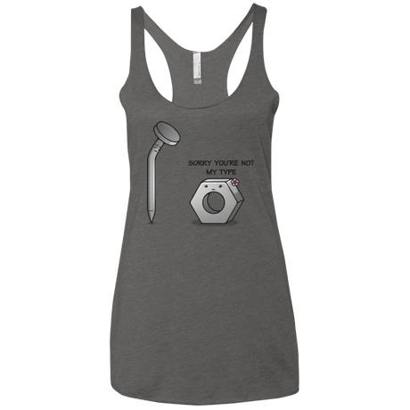 T-Shirts Premium Heather / X-Small Screw this Women's Triblend Racerback Tank