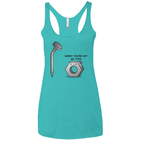 T-Shirts Tahiti Blue / X-Small Screw this Women's Triblend Racerback Tank