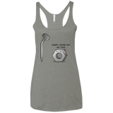 T-Shirts Venetian Grey / X-Small Screw this Women's Triblend Racerback Tank