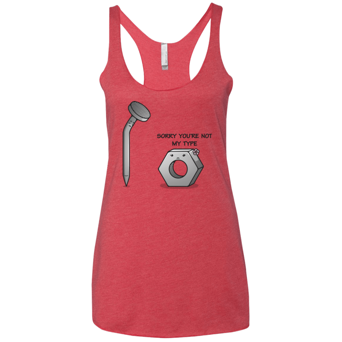T-Shirts Vintage Red / X-Small Screw this Women's Triblend Racerback Tank