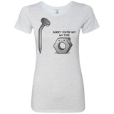 T-Shirts Heather White / Small Screw this Women's Triblend T-Shirt