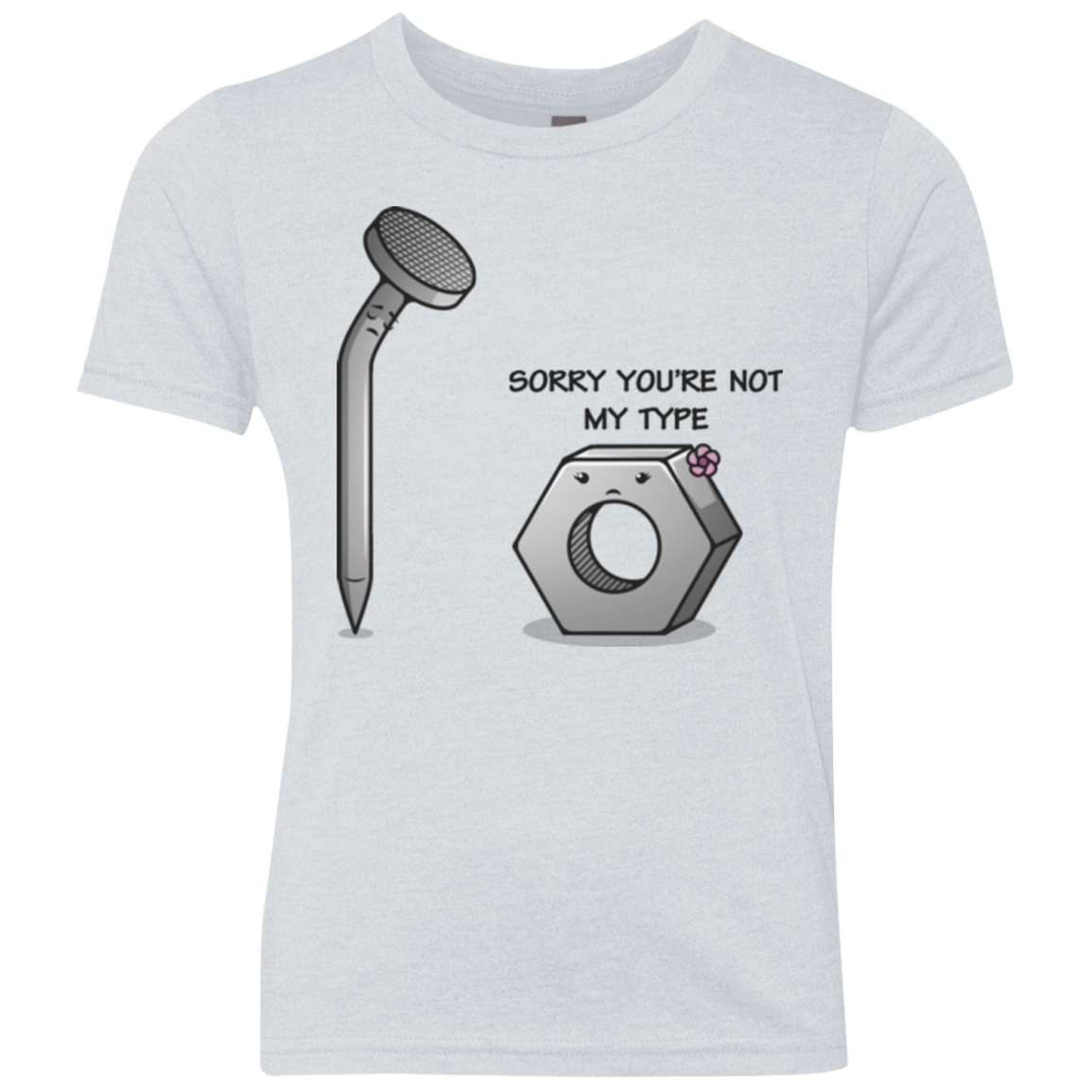 T-Shirts Heather White / YXS Screw this Youth Triblend T-Shirt