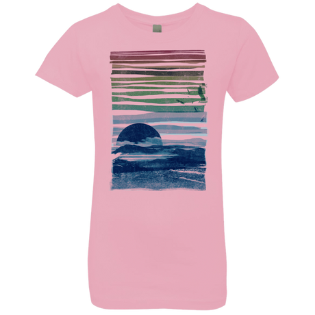 T-Shirts Light Pink / YXS Sea Landscape Girls Premium T-Shirt