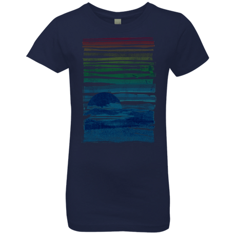 T-Shirts Midnight Navy / YXS Sea Landscape Girls Premium T-Shirt