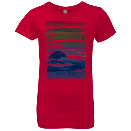 T-Shirts Red / YXS Sea Landscape Girls Premium T-Shirt
