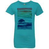 T-Shirts Tahiti Blue / YXS Sea Landscape Girls Premium T-Shirt