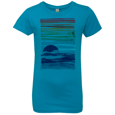 T-Shirts Turquoise / YXS Sea Landscape Girls Premium T-Shirt