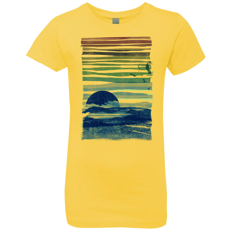 T-Shirts Vibrant Yellow / YXS Sea Landscape Girls Premium T-Shirt